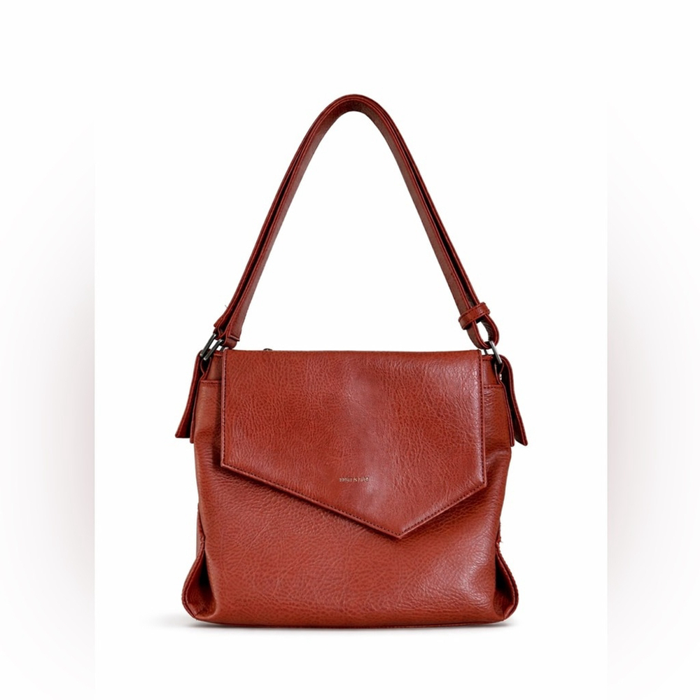 Matt & Nat Monkland Dwell Vegan Leather Hobo Bag Brown
